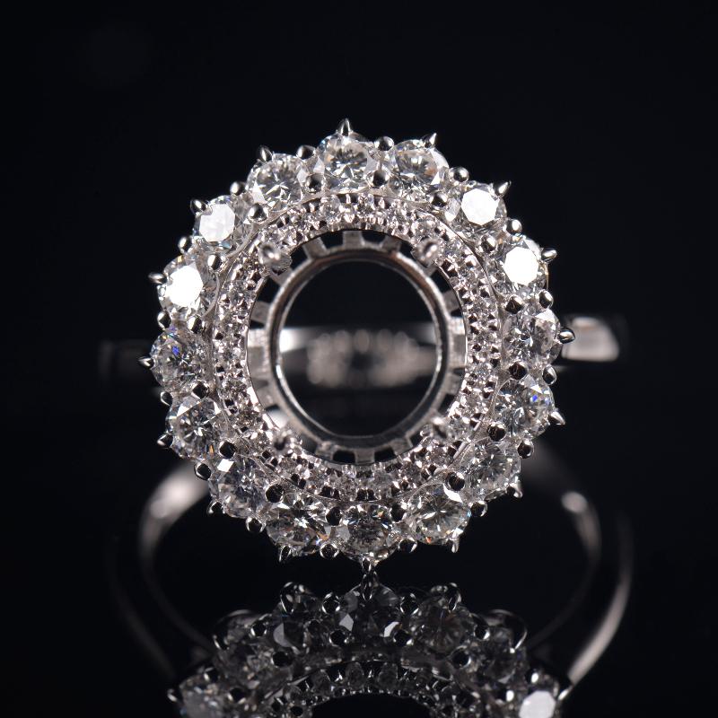 Art Deco Promise Lady Ring Semi Mount Art Deco Promise Lady Ring Semi Mount