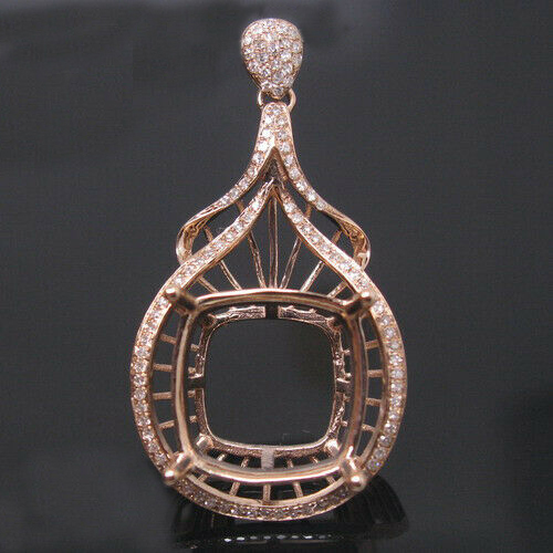 Beautiful Cushion Cut Pendant Mounting