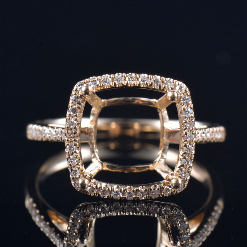 Big Stunning Cushion Cut Ring Mounting