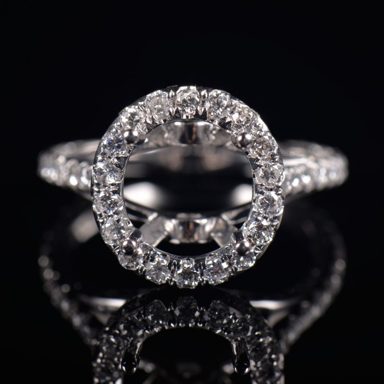 Cathedral Promise Ring Semi Mount