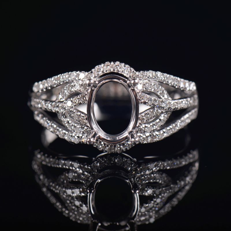 Classic Oval Semi Mount Ring