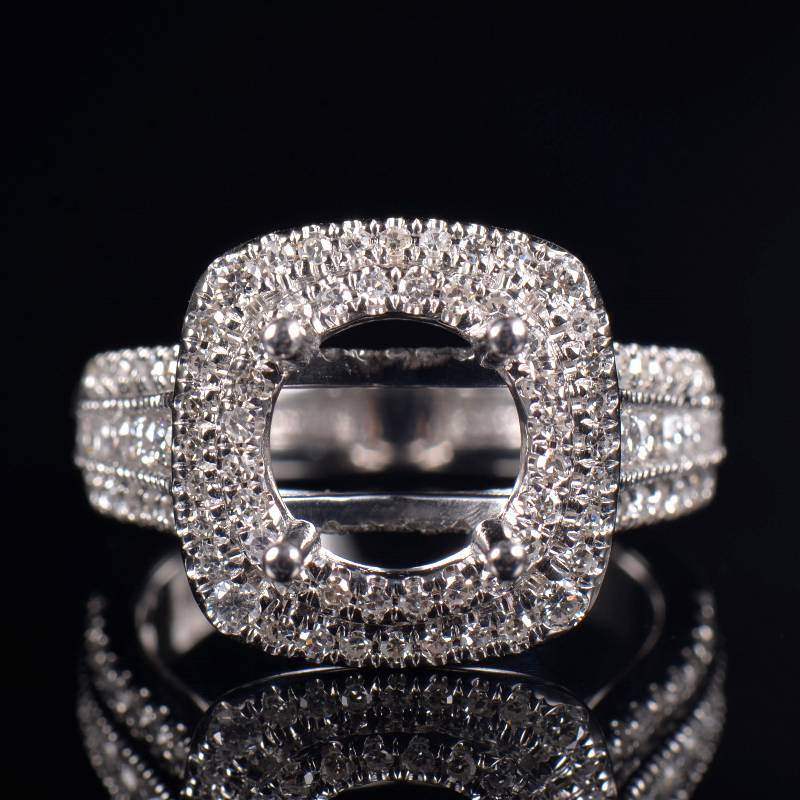 Fancy Engagement Ring Semi Mounting Fancy Engagement Ring Semi Mounting