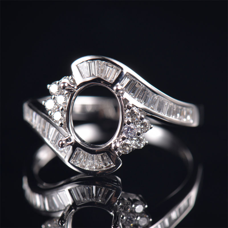 Fancy Glamorous Twist Ring Semi-Set