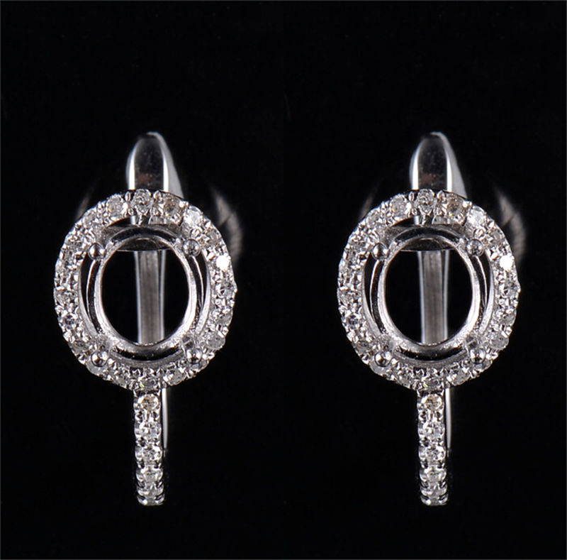 Fine French Clip Earrings Semi Mount