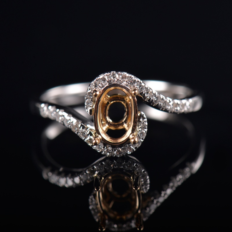 Glamorous Lab Diamonds Ring Semi Mount