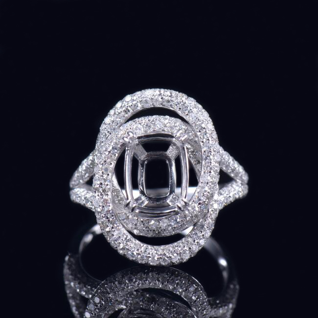 Glamorous Women Ring Semi Mount