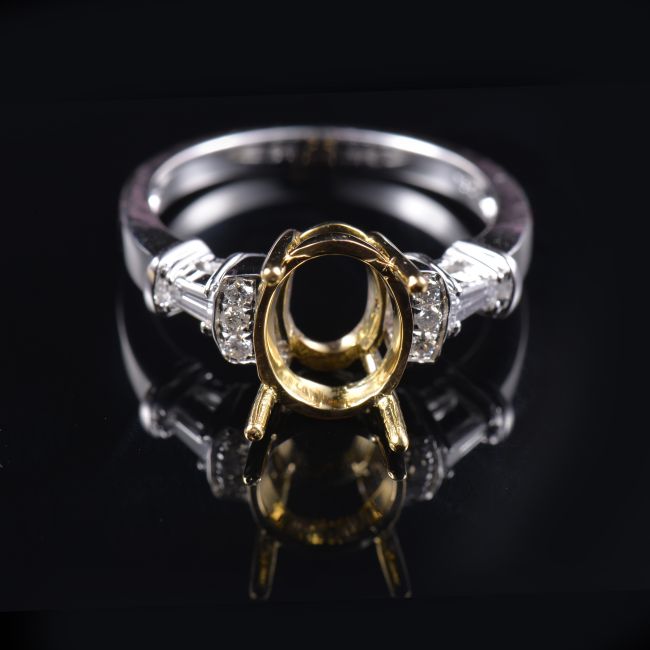 Multi-Tone Gold Ring Mounting