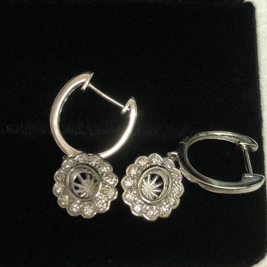 Nice Floral Design Earrings Mounting