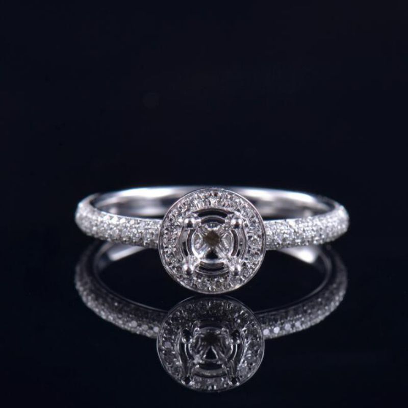 Pave Setting Custom Women Ring