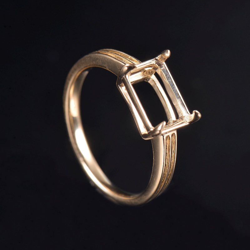 Solitaire Stud Promise Ring Semi Mount Solitaire Stud Promise Ring Semi Mount