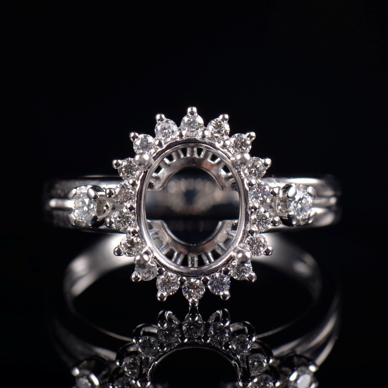 Sparkly Rare Women Ring Semi Mount