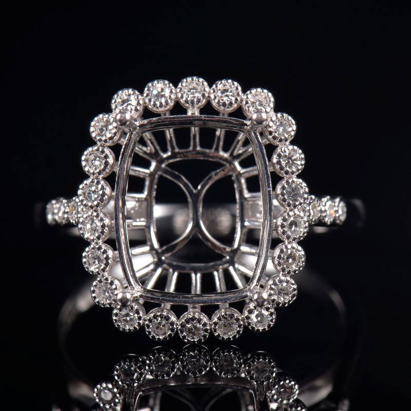 Sparkly Women Ring Semi Mount Sparkly Women Ring Semi Mount