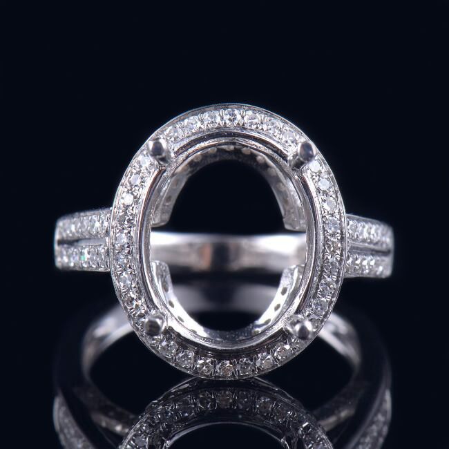 Split Shank Halo Ring Setting